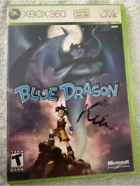 Microsoft Blue Dragon Xbox 360 Game with Green Case